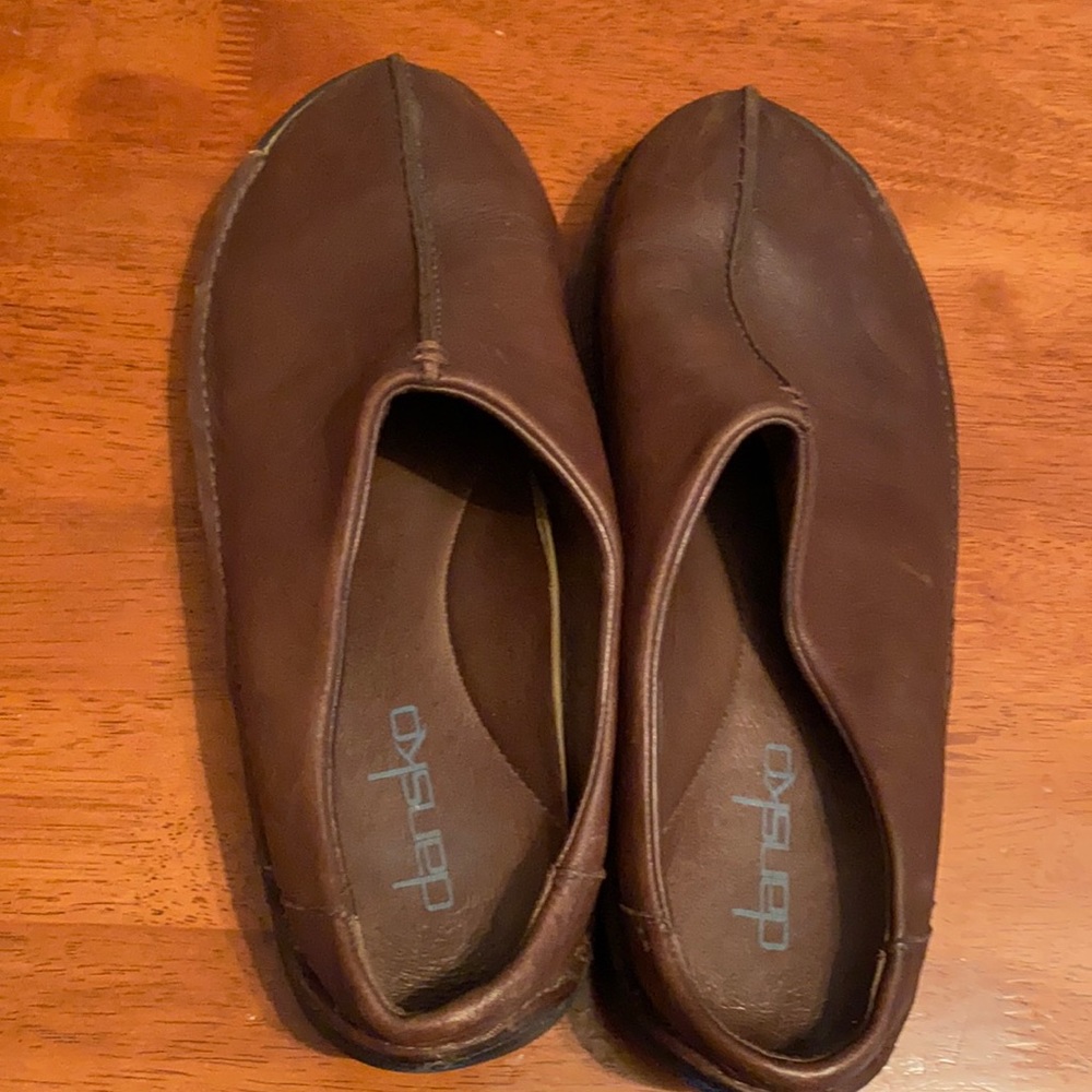 Men’s Dansko leather slip on shoes